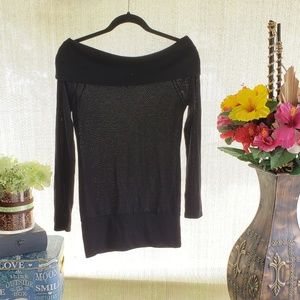 Off the Shoulder Long Sleeve Sweater Blouse